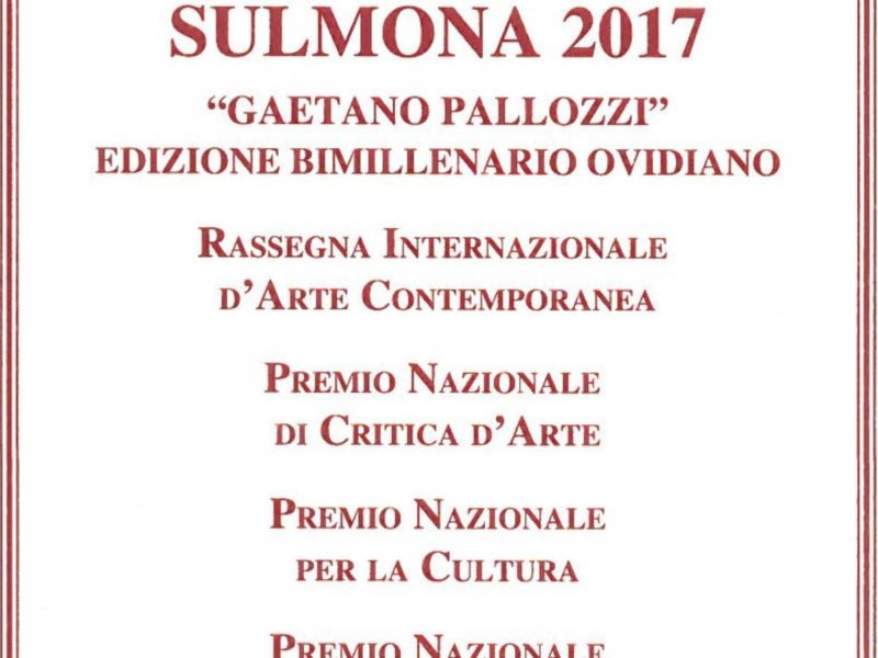 Premio Sulmona 2017