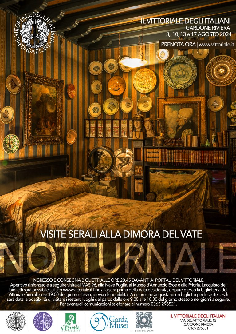 agosto 2024 – Notturnale: visite serali alla dimora del Vate