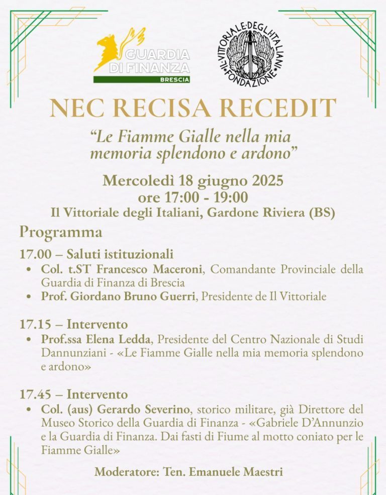 18 giugno 2025 – NEC RECISA RECEDIT