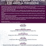 27 settembre 2026 – Un luogo di assidua creazione e di assidua perfezione